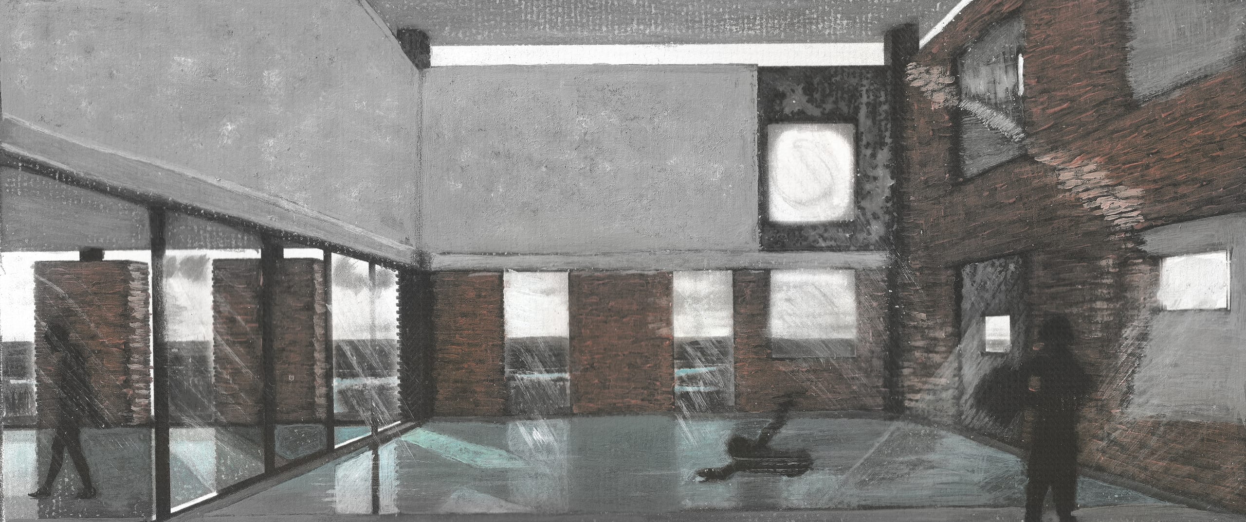 Regenerare Gighera — secvență interioară cu apă și lumină