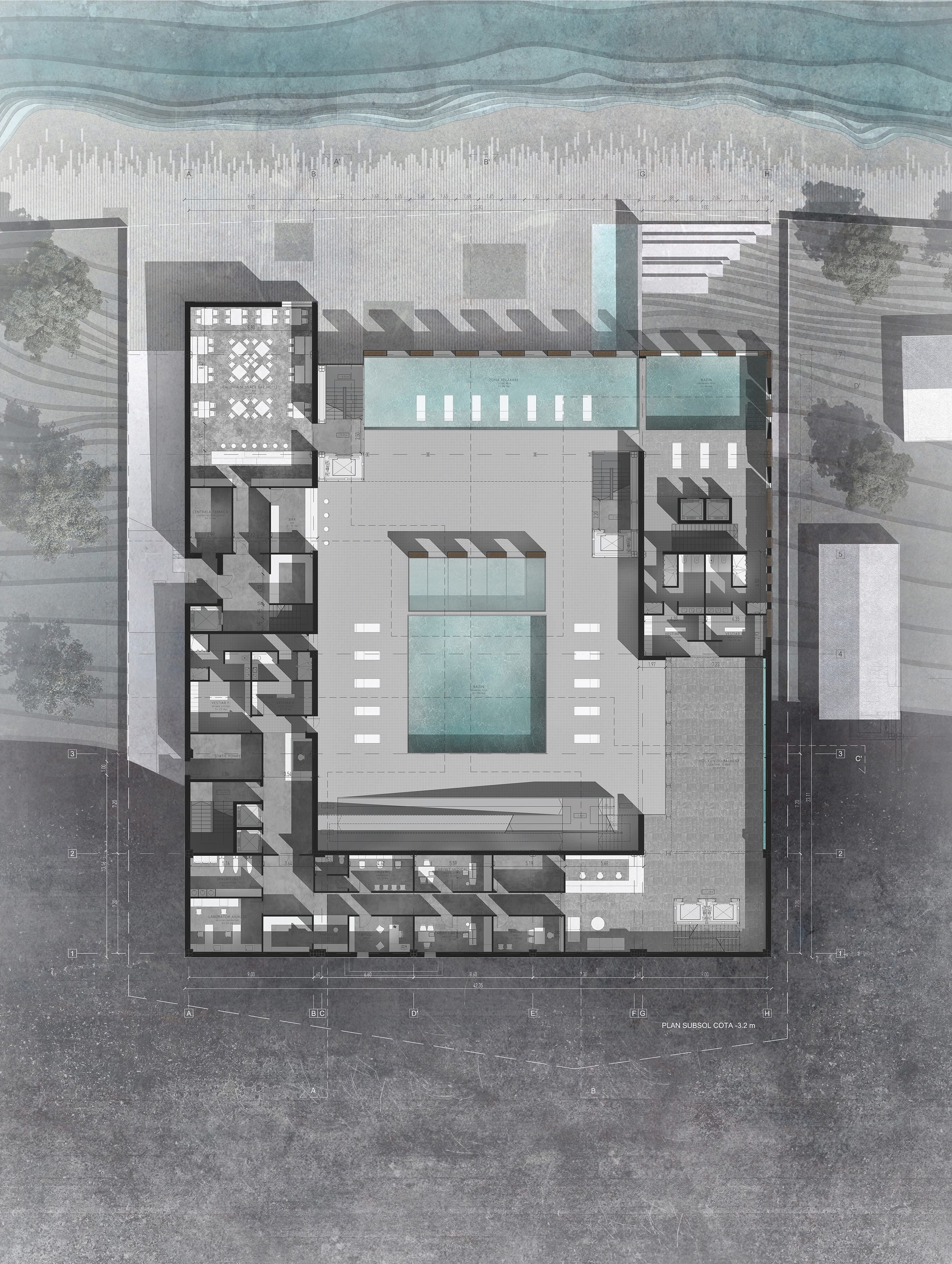 Regenerare Gighera — plan de organizare funcțională