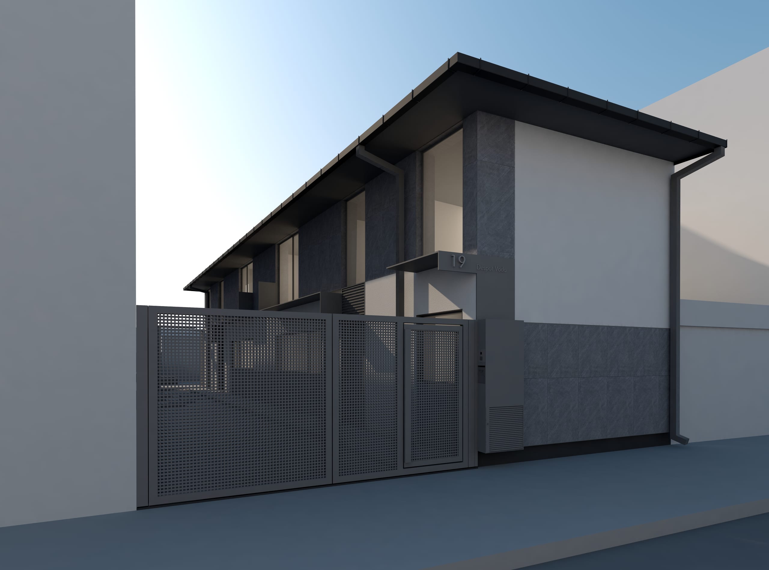 Casa Despot Vodă — fațadă cu poartă perforată