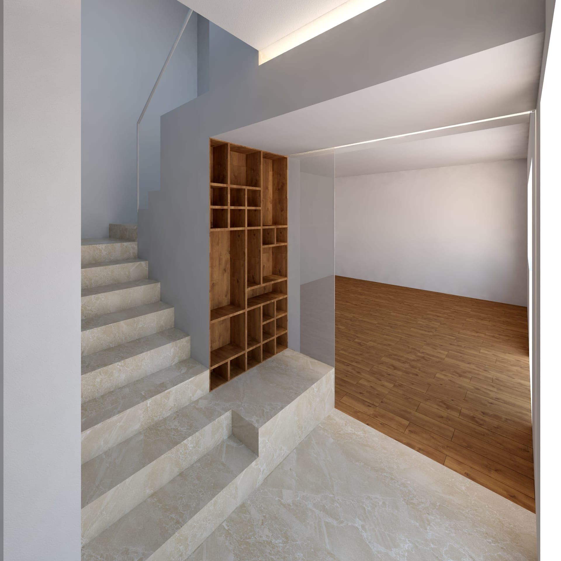 Casa Despot Vodă — interior, scară și hol