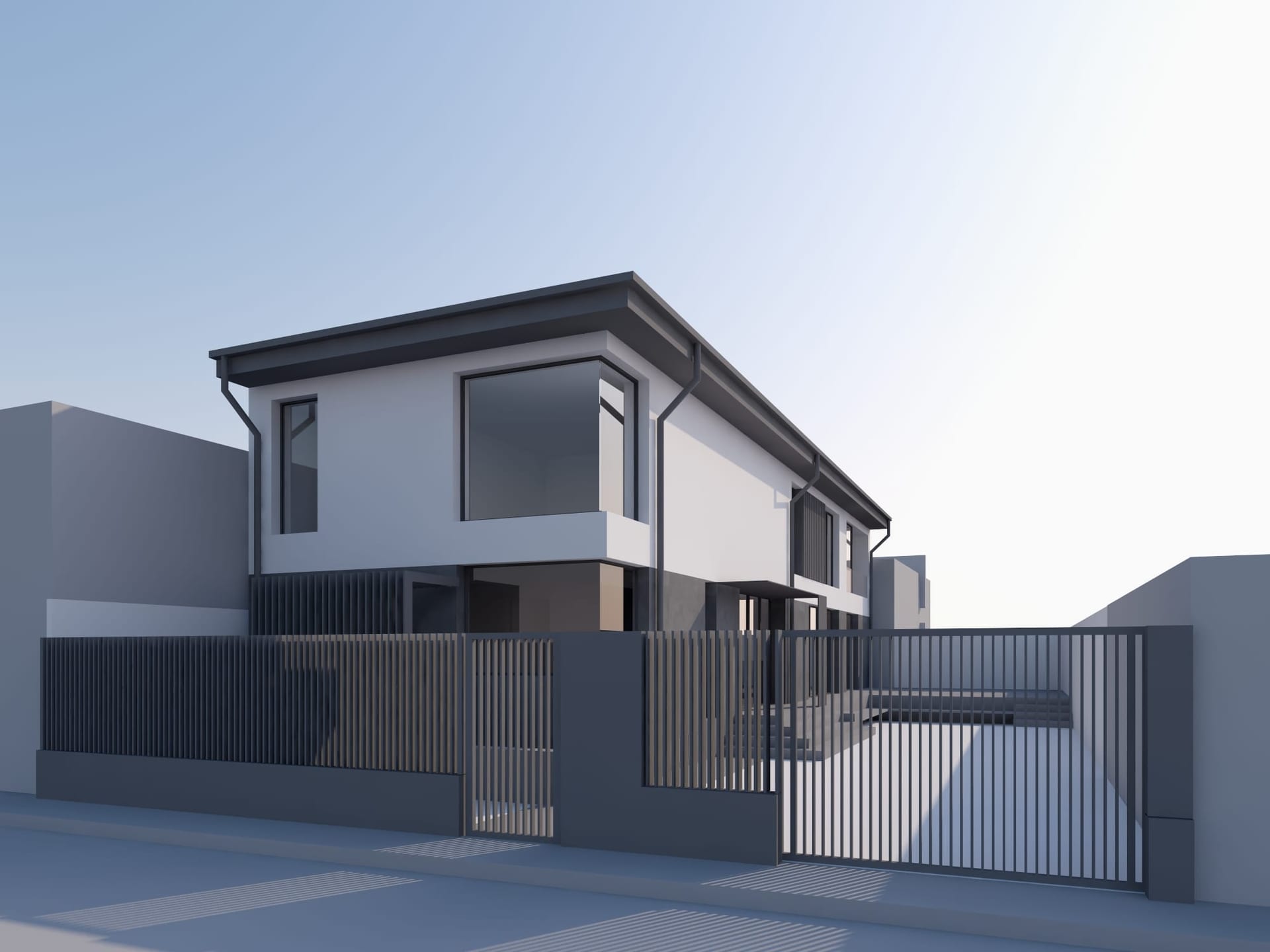 Casa Tătăruși — acces principal și împrejmuire